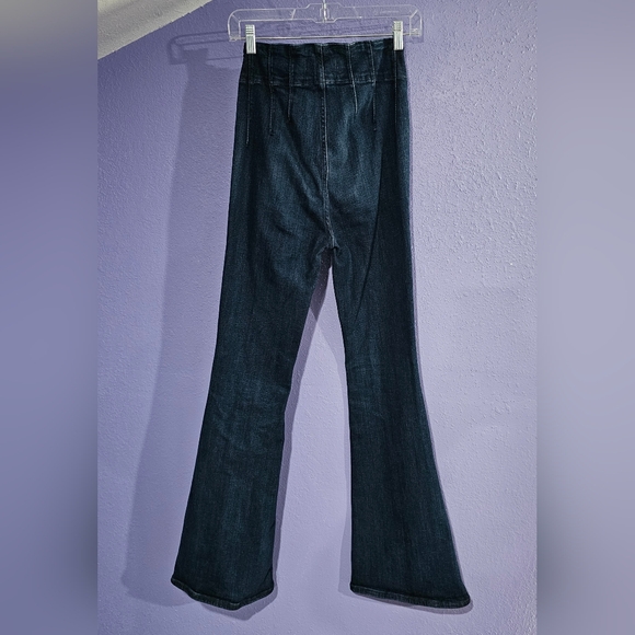 Free People We The Free High Rise Denim Flare Jeans - Picture 2 of 3